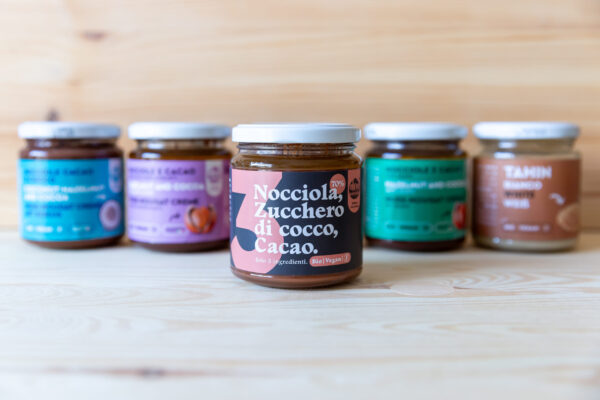 Crema Nocciola, zucchero di cocco, cacao/Crunchy